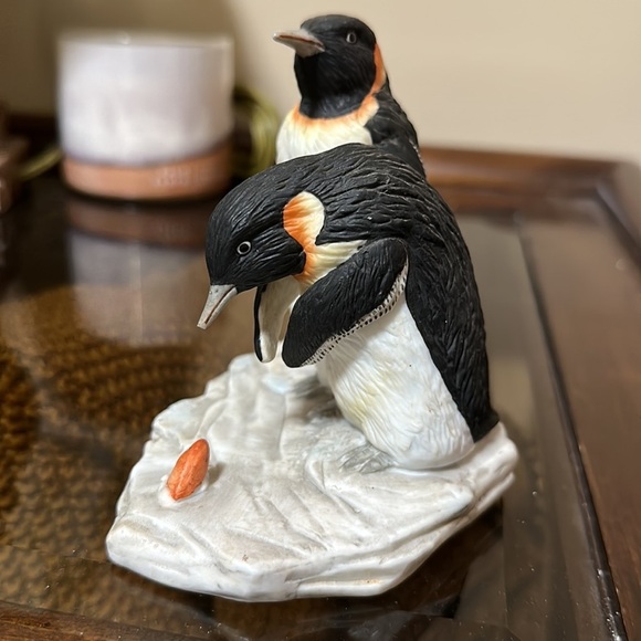 Lefton China Penguins and fish on ice Vintage figurine - Picture 3 of 12